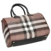 バーバリー ハンドバッグ レディース ブラウン ミディアム チェック ボウリングバッグ BURBERRY 8069662 BROWN