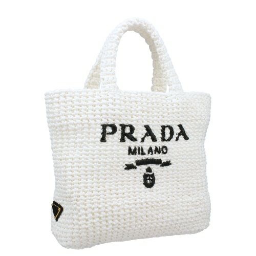 プラダ トートバッグ レディース ホワイト スモール クロシェ トートバッグ PRADA 1BG422 V OOL 2C2T F0009 BIANCO