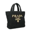 プラダ トートバッグ レディース ブラック スモール クロシェ トートバッグ PRADA 1BG422 V OOL 2C2T F0ES7 NERO C