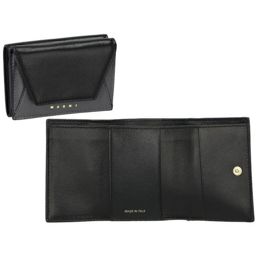 MARNI 黒 コインケース Made in 温う Italy