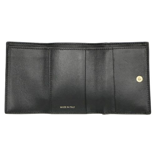 【送料無料】 マンシーニ レディース 財布 アクセサリー Women's Basket Weave Collection RFID Secure Trifold Wallet Black