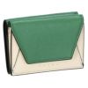 マルニ 三つ折り財布 レディース グリーン MUSEO TRIFOLD YEN WALLET TONE MARNI PFMO0056U1 P2644 ZO611 AGATE GREEN/SHELL