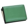 マルニ 三つ折り財布 レディース グリーン MUSEO TRIFOLD YEN WALLET TONE MARNI PFMO0056U1 P2644 ZO611 AGATE GREEN/SHELL