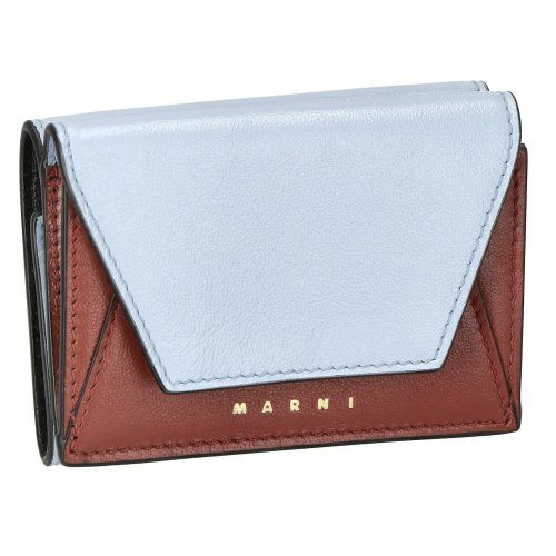 マルニ 三つ折り財布 レディース ライトブルー MUSEO TRIFOLD マルニ 三つ折り財布 レディース ライトブルー MUSEO TRIFOLD