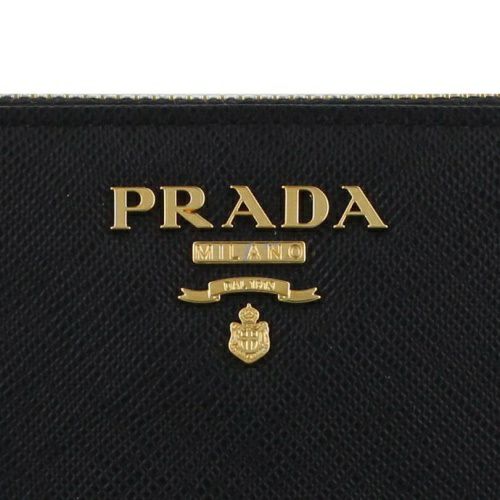 プラダ 長財布 レディース ブラック  PRADA 1ML506 ZLP F061H NERO+IBISCO