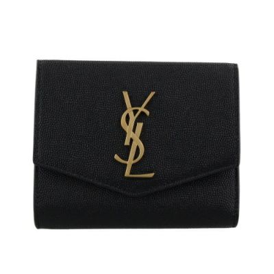 サンローラン 二つ折り財布 レディース ブラック SAINT LAURENT PARIS