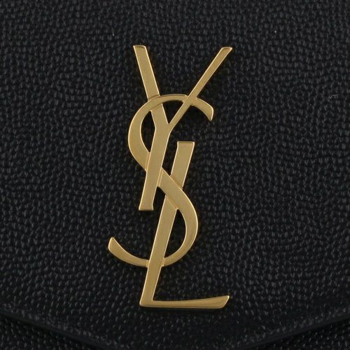 サンローラン 二つ折り財布 レディース ブラック  SAINT LAURENT PARIS 582296 1GF0J 1000 BLACK