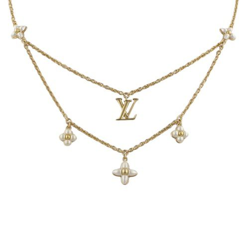 ルイヴィトン ネックレス・LV フローラグラム ゴールド LOUIS VUITTON 
