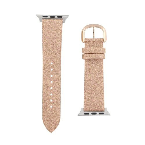 ケイトスペード アップルウォッチ付け替えバンド レザー ピンク
グリッター Kate Spade KSS0141