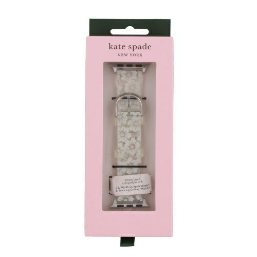 ケイトスペード アップルウォッチ付け替えバンド ポリウレタン ホワイト Kate Spade KSS0107