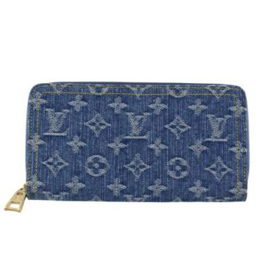 ルイヴィトン 長財布 レディース ジッピー・ウォレット モノグラム・デニム ブルー LOUIS VUITTON M82958 | GINZA  LoveLove（ラブラブ）