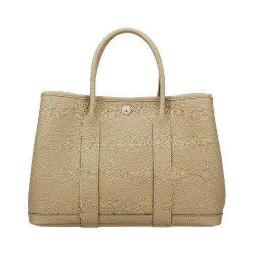 エルメス ガーデンパーティ30 TPM ベージュマルファ ネゴンダ シルバー金具 B刻印 HERMES Garden party TPM