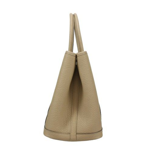 エルメス ガーデンパーティ30 TPM ベージュマルファ ネゴンダ シルバー金具 B刻印 HERMES Garden party TPM