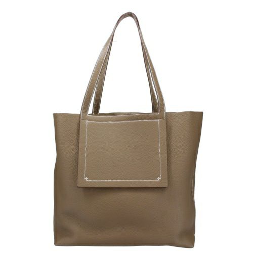 エルメス カバセリエ46 エトゥープ トリヨンクレマンス U刻印 HERMES 