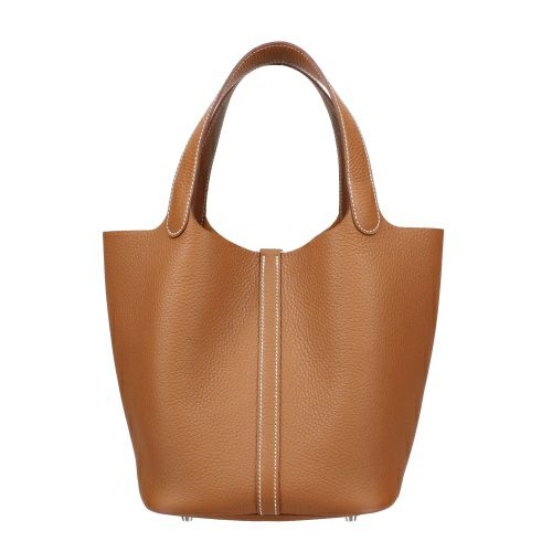 エルメス ピコタン・ロック18 PM ゴールド トリヨンクレマンス シルバー金具 B刻印 HERMES Picotin PM