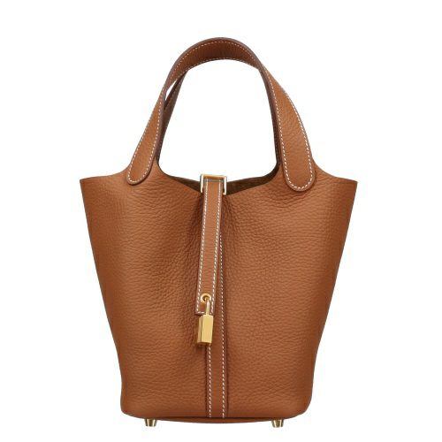 エルメス ピコタン・ロック18 PM ゴールド トリヨンクレマンス ゴールド金具 B刻印 HERMES Picotin PM