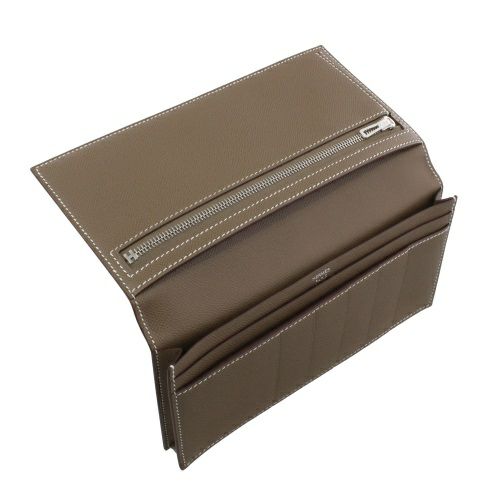 エルメス ベアンスフレ エトゥープ ヴォーマダム シルバー金具 B刻印 