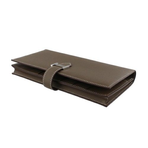 エルメス ベアンスフレ エトゥープ ヴォーマダム シルバー金具 B刻印 