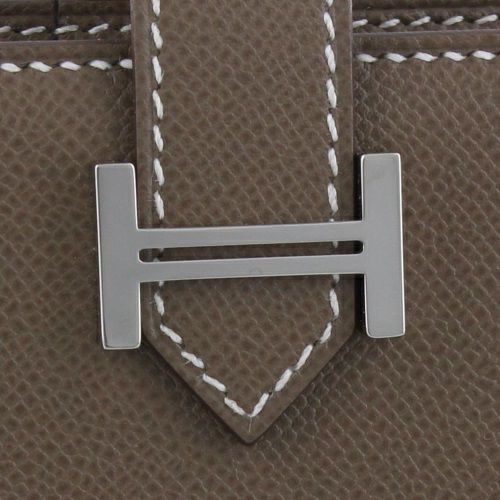 エルメス ベアンスフレ エトゥープ ヴォーマダム シルバー金具 B刻印 