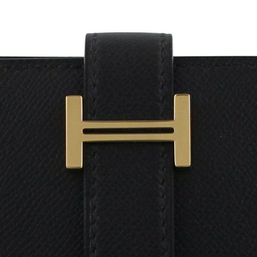 エルメス ベアンスフレ ノワール ヴォーマダム ゴールド金具 B刻印 HERMES Bearn Soufflet