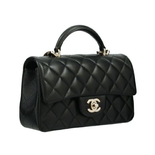 シャネル ハンドバッグ レディース ブラック CHANEL AS2431 B06660 94305