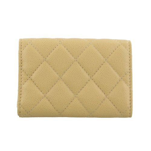 シャネル 三つ折り財布 レディース イエロー CHANEL AP0230 B10583 NQ387