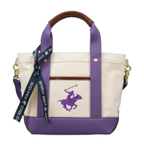 ビバリーヒルズ ポロクラブ トートバッグ レディース パープル BEVERLY HILLS POLO CLUB BH1006N IV/PL/PL