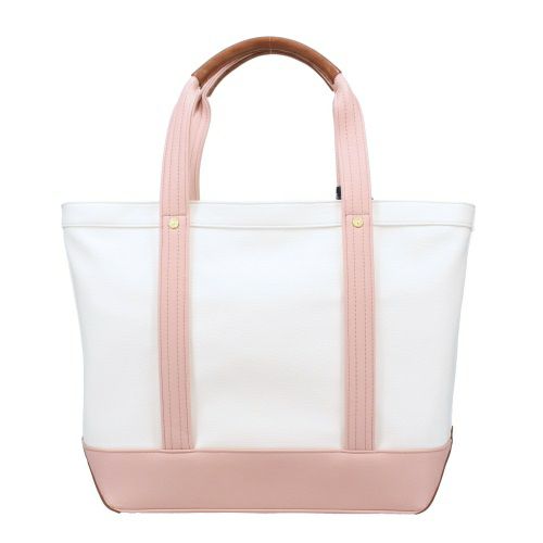 BEVERLY HILLS POLO CLUB トートバッグ 白×ピンク 美品 ビバリーヒルズ ポロクラブ トートバッグ レディース ピンク