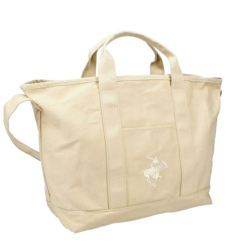「BEVERLY HILLS POLO CLUB」 2WAYバッグ ベージュ ビバリーヒルズポロクラブ 2WAYバッグ BEVERLY HILLS POLO CLUB