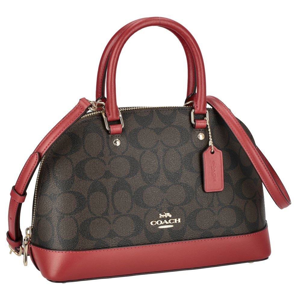 バッグ Coach Signature Clip Flap Red Bag Coach Signature Clip Flap Red Bag - メルカリ