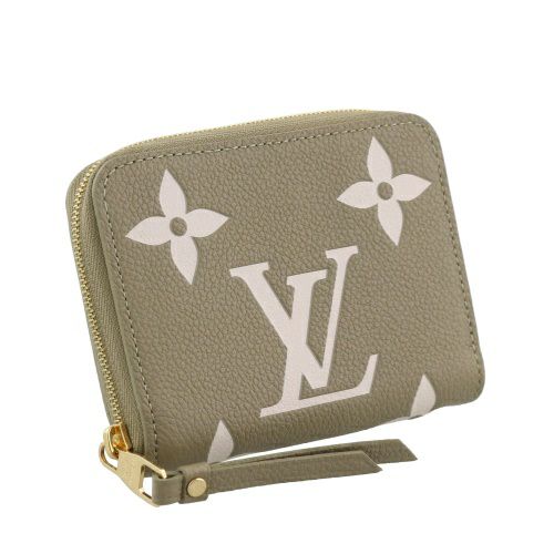 ルイヴィトン コインケース モノグラムアンプラント ジッピー・コインパース カーキ LOUIS VUITTON M82448 クレーム | GINZA  LoveLove（ラブラブ）