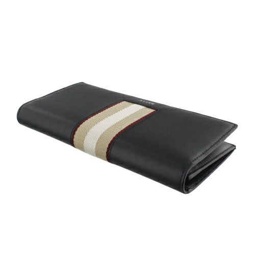Bally バリー BALLY ストライプ レザー ウォレット 二つ折り 長
