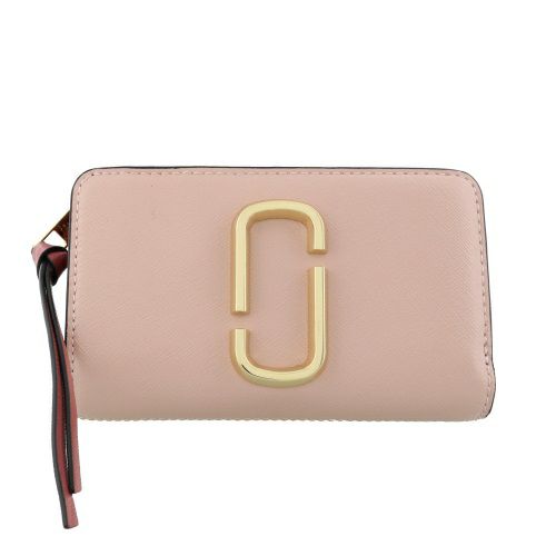 マークジェイコブス 二つ折り財布 レディース SNAPSHOT SLGS COMPACT WALLET ピンク Marc Jacobs M0013356 666 NEW ROSE MULTI