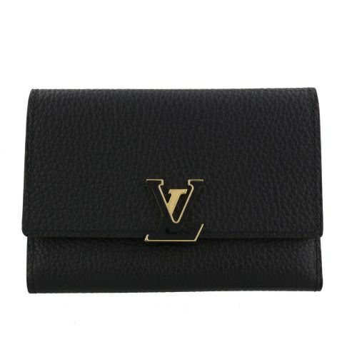 ルイヴィトン 三つ折り財布 ポルトフォイユ・カプシーヌコンパクト ブラック LOUIS VUITTON M62157 ノワール