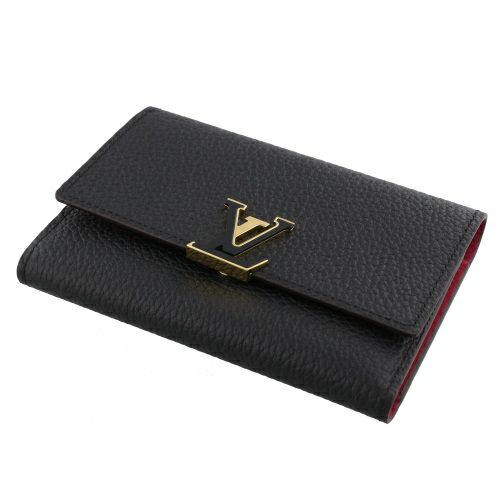 ルイヴィトン 三つ折り財布 ポルトフォイユ・カプシーヌコンパクト ブラック LOUIS VUITTON M62157 ノワール