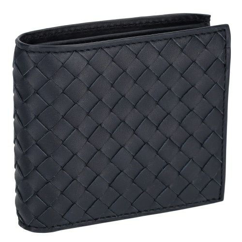 ボッテガヴェネタ 二つ折り財布 メンズ イントレチャート ネイビー BOTTEGA VENETA 193642 V4651 8838