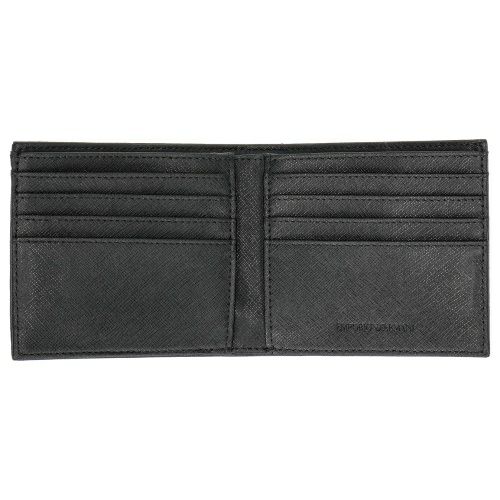 エンポリオアルマーニ 二つ折り財布 メンズ ブラック EMPORIO ARMANI Y4R237 Y138E 81072
