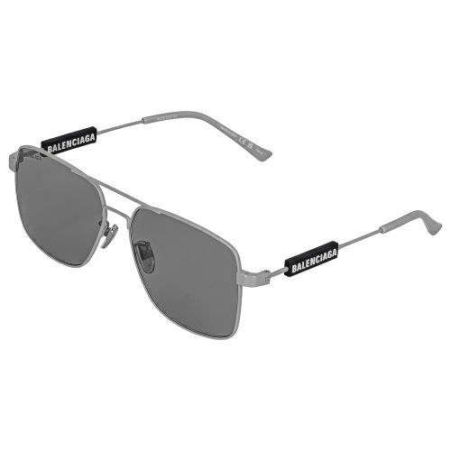 バレンシアガ サングラス メンズ スクエア型 シルバー BALENCIAGA 