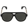 グッチ サングラス メンズ ティアドロップ型 ブラック GUCCI GG0463S 002