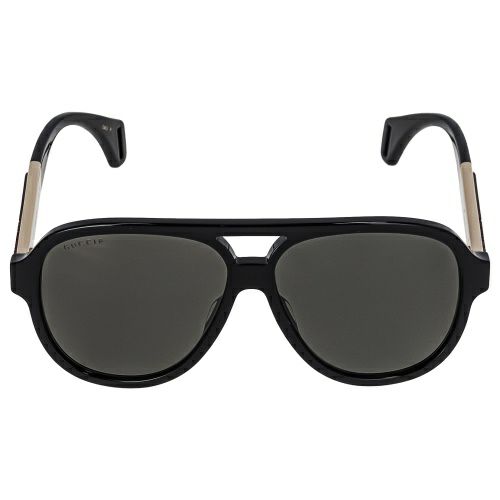 グッチ サングラス メンズ ティアドロップ型 ブラック GUCCI GG0463S 002
