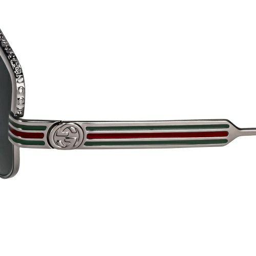 グッチ サングラス メンズ ウェリントン シルバー GUCCI GG0585S