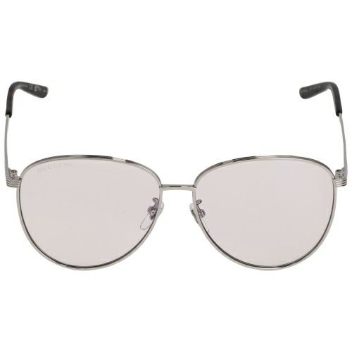 グッチ サングラス メンズ レディース ユニセックス ティアドロップ型 シルバー GUCCI GG0945SA 005