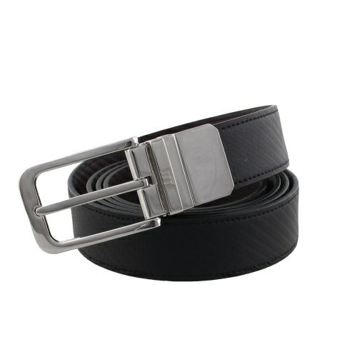 Dunhillベルト 黒（ダンヒル/ベルト/黒×シルバー/サイズ：44/112の買取 
