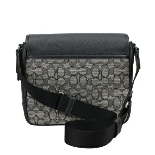 コーチ アウトレット ショルダーバッグ メンズ シグネチャー ジャカード COACH OUTLET CE534 QBV41 ネイビー ミッドナイト