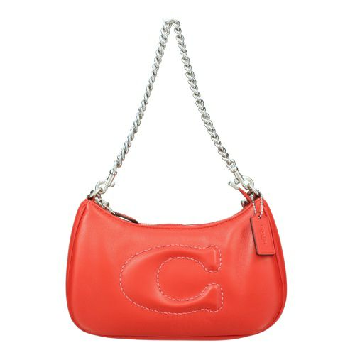 コーチ アウトレット ショルダーバッグ レディース テリ シグネチャー レッド COACH OUTLET CJ608 SVRCK BRIGHT POPPY