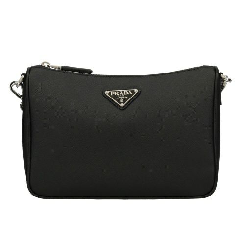 プラダ ショルダーバッグ レディース TESSUTO SAFFIANO ブラック PRADA