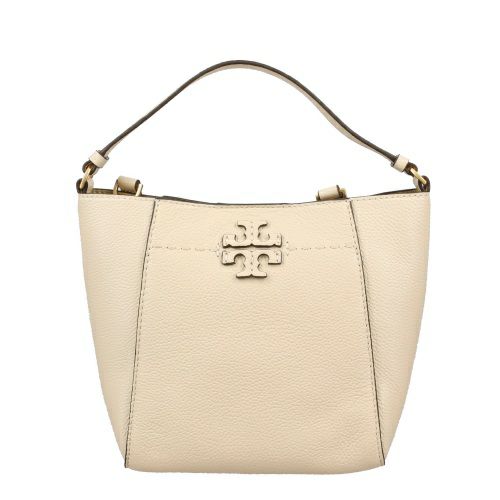 トリーバーチ ショルダーバッグ レディース MCGRAW SMALL BUCKET BAG ホワイト TORY BURCH 74956 724 Brie