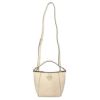 トリーバーチ ショルダーバッグ レディース MCGRAW SMALL BUCKET BAG ホワイト TORY BURCH 74956 724 Brie