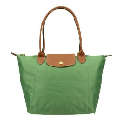 ロンシャン わら編み トートバッグ ショルダーバッグ グリーン ZU ロンシャン トートバッグ レディース LE PLIAGE SHOULDER BAG