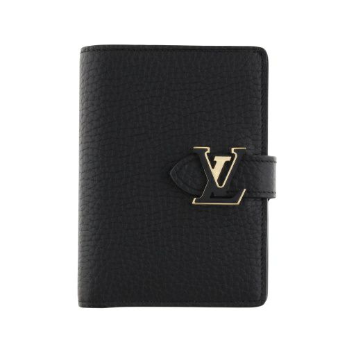 ルイヴィトン 二つ折り財布 LV ヴェルティカル ウォレット コンパクト ブラック LOUIS VUITTON M81561 ノワール | GINZA  LoveLove（ラブラブ）